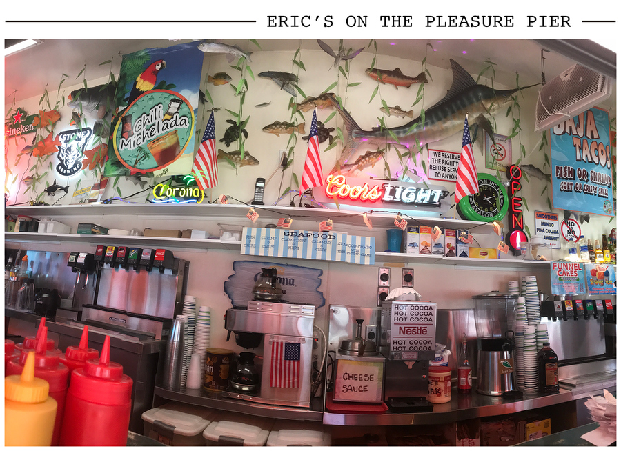 Eric's on the Pleasure Pier postcard photo