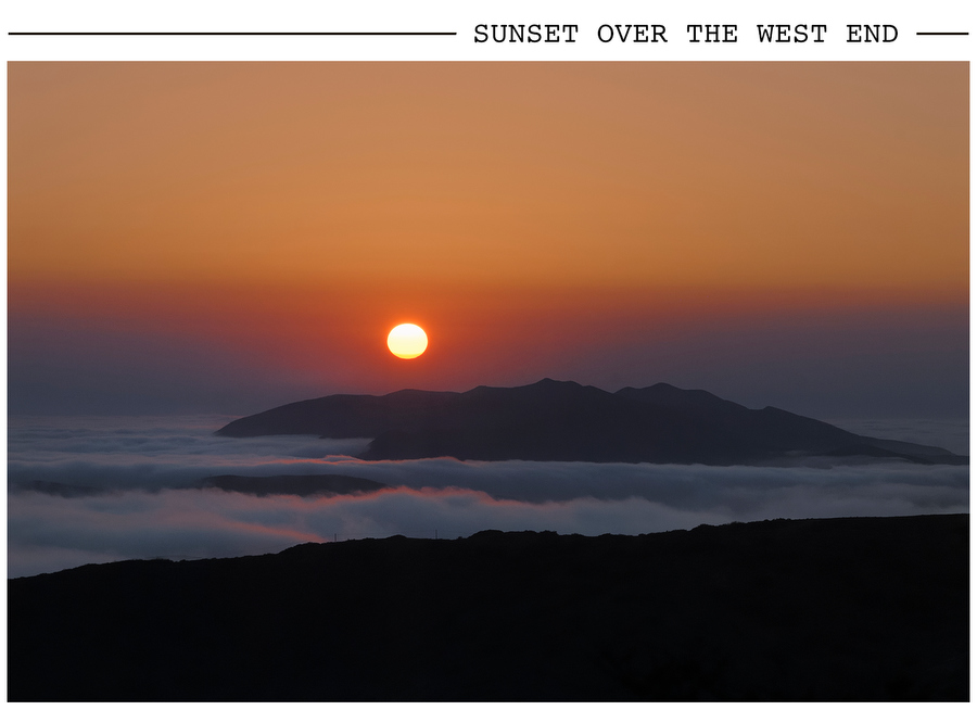 Sunset Over the West End postcard photo