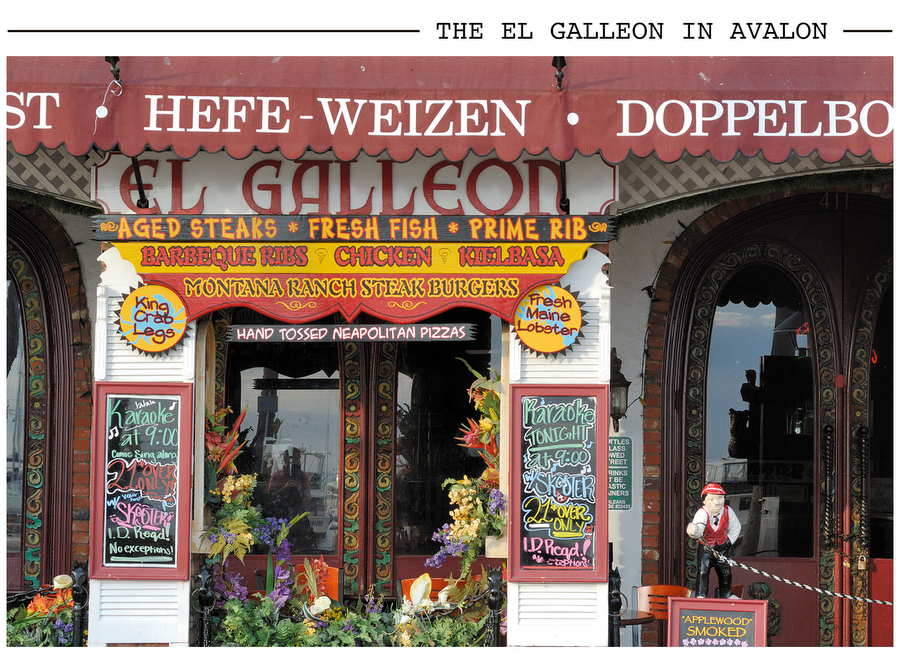 The El Galleon in Avalon postcard photo